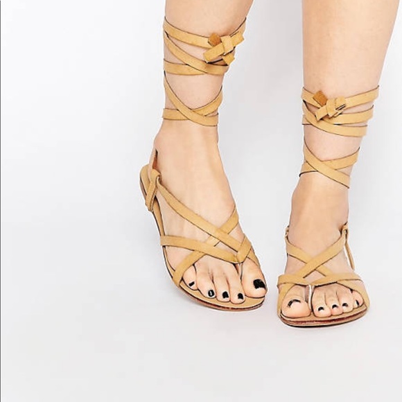 Glamorous Tie Up Gladiator Sandals (Asos) - Picture 1 of 6